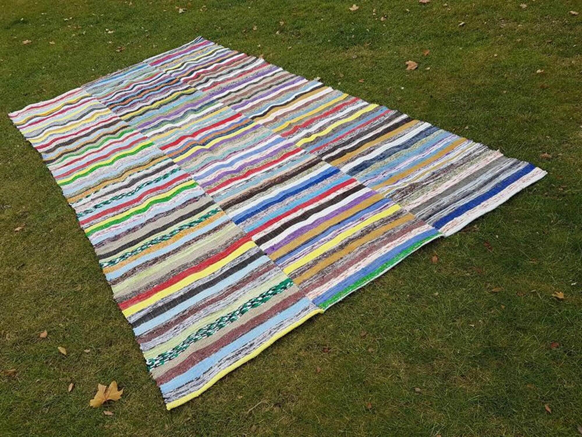 Kilim turc vintage tissé main