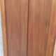 Teak glass cabinet two doors and a drawer