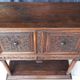 Renaissance oak carved buffet cabinet
