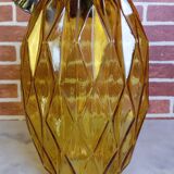 Lustre en verre ambré