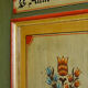 Cabinet allemand antique peint à la main 1876