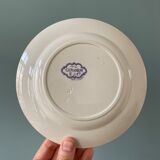 Series of 12 mismatched Terre de Fer dessert plates