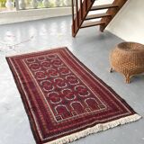 Artisanal orient rug pure vintage wool - 102cm x 204cm