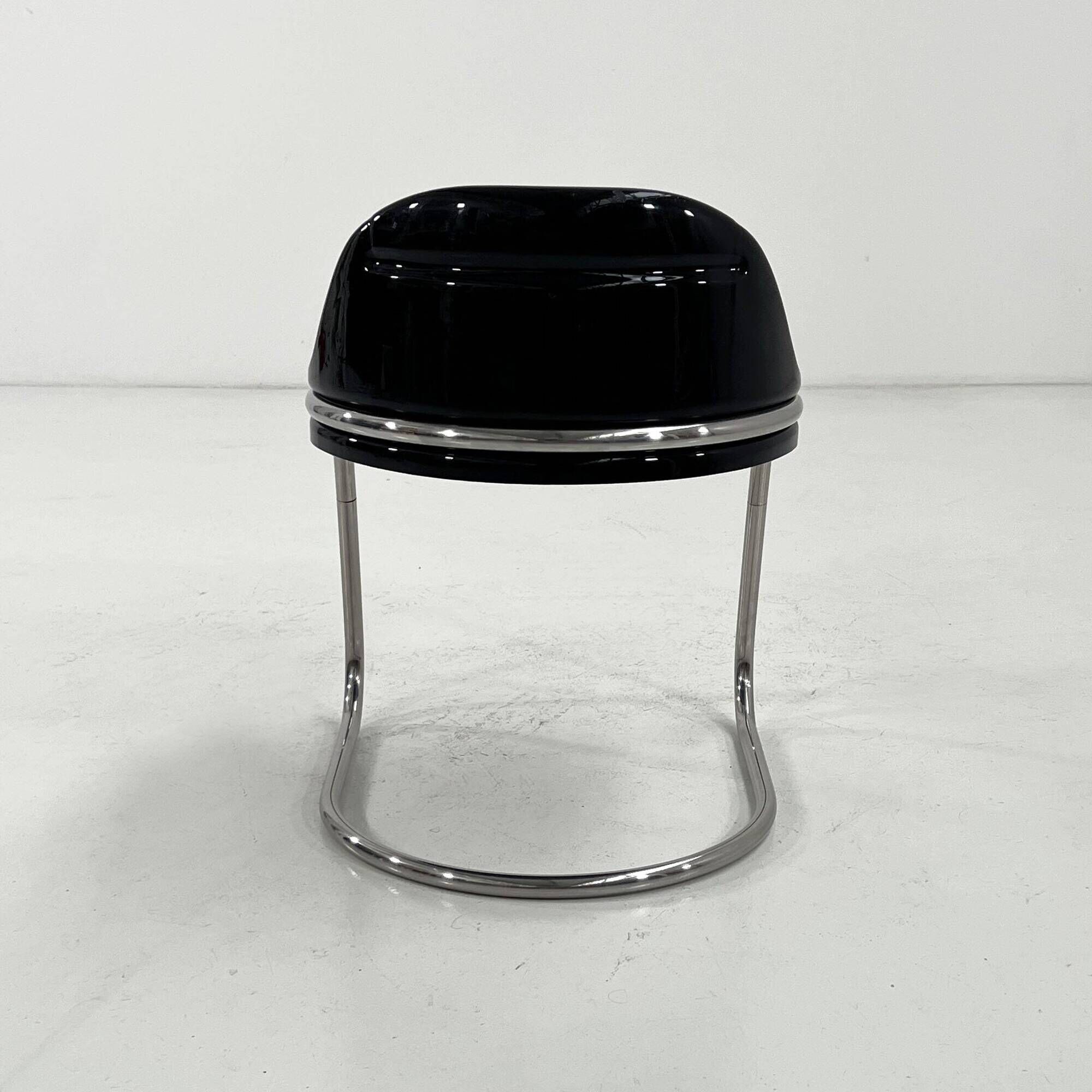 Orix Black Chair by Vittorio Parigi and Nani Prina for Molteni, 1970