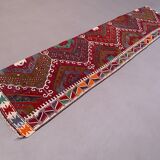 Old Turkish narrow Kilim Runner 324x75 cm shabby chic, vintage kelim