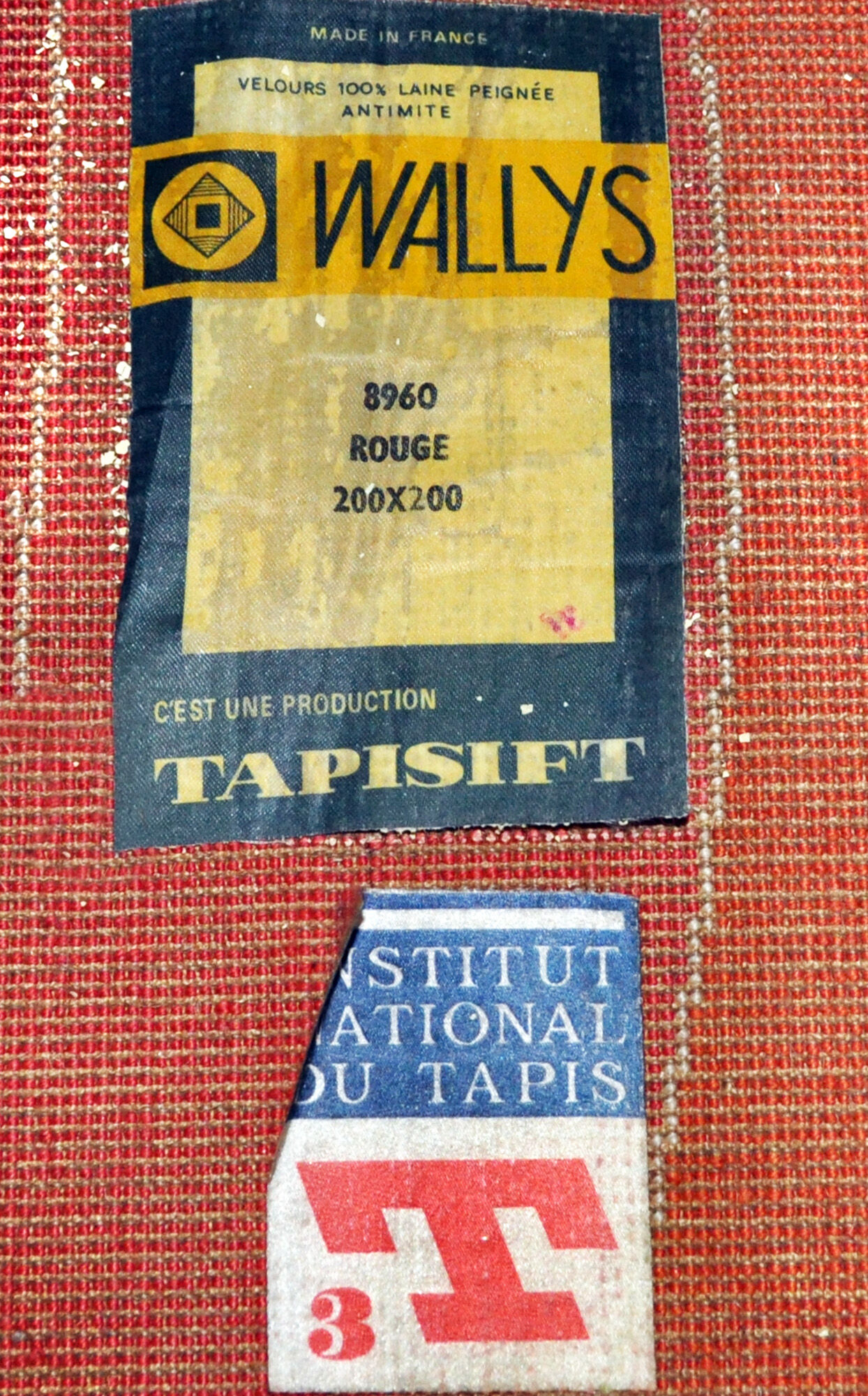 Wool rug model wallys by tapisift italia 70s