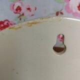 Ceramic matchbox and vintage antique wood dishes Creil Montereau HBCM