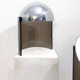Mid-Century Modern Pair of Chrome and Plexiglass, 1970s