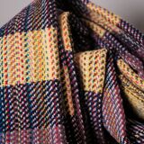 Khadi blanket, hand-woven in recycled wool by Storie