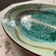 Plat poissons vintage céramique signé