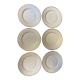 6 assiettes plates porcelaine de Limoges Salmon & Co