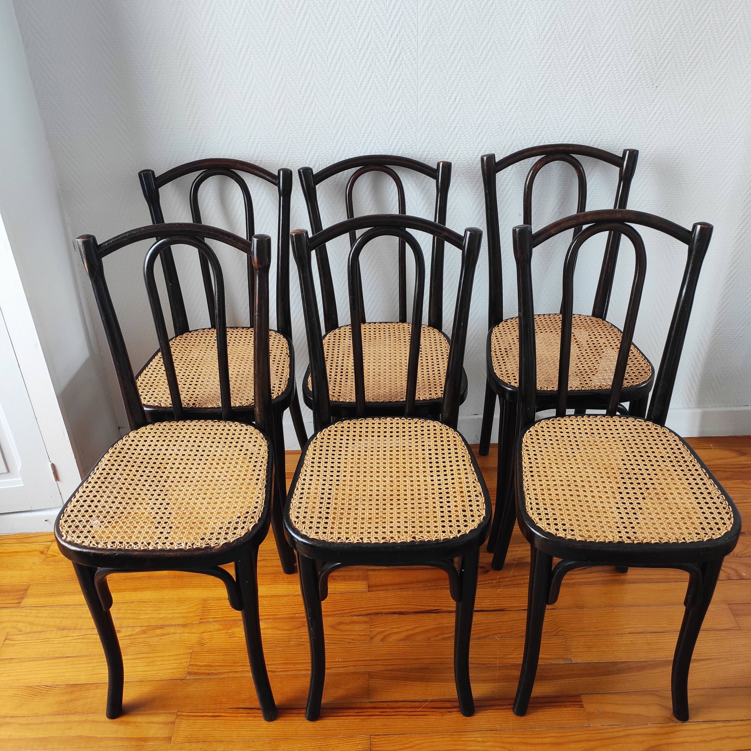 Thonet N°56 new cane chairs
