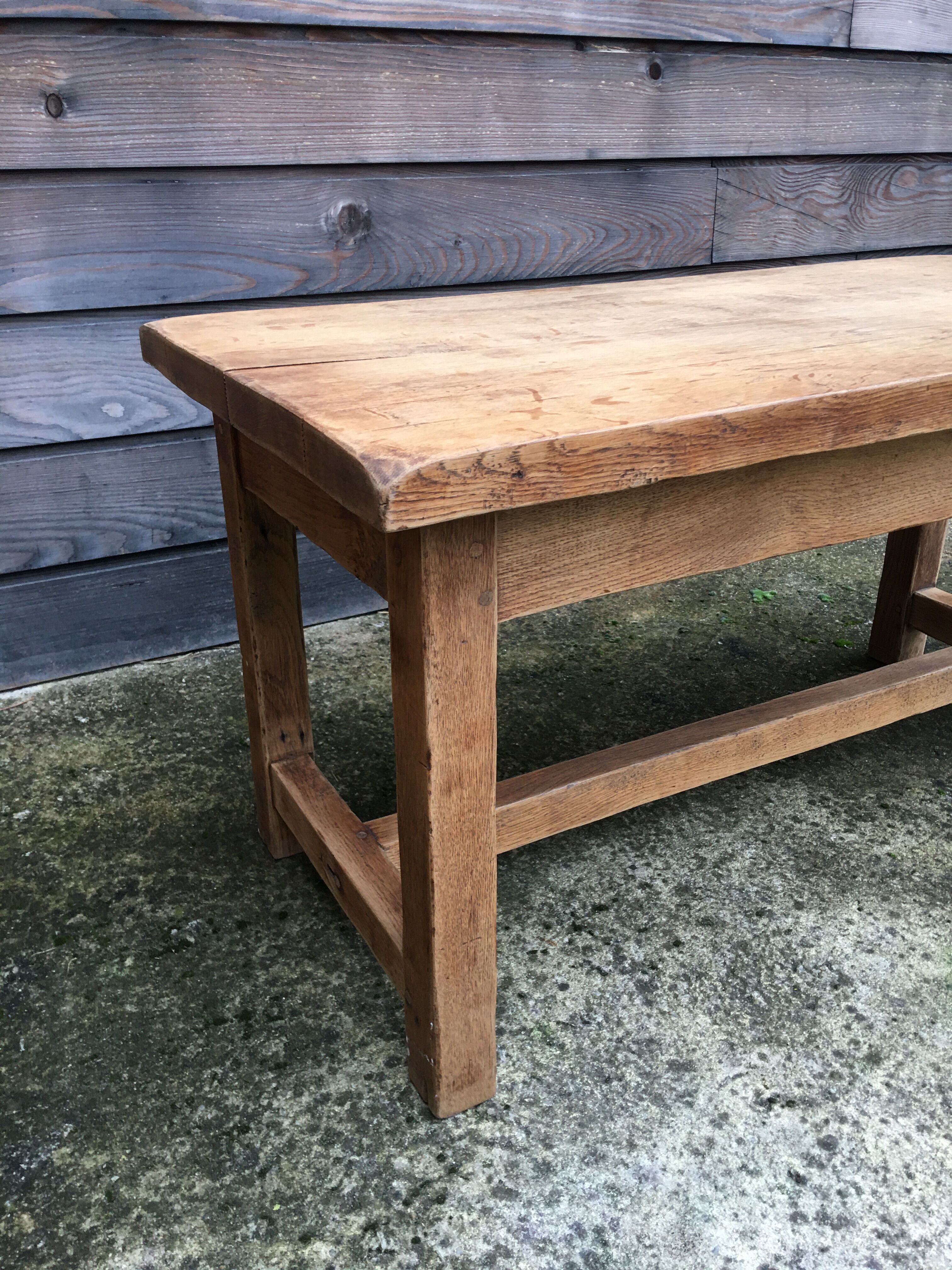 Solid oak coffee table