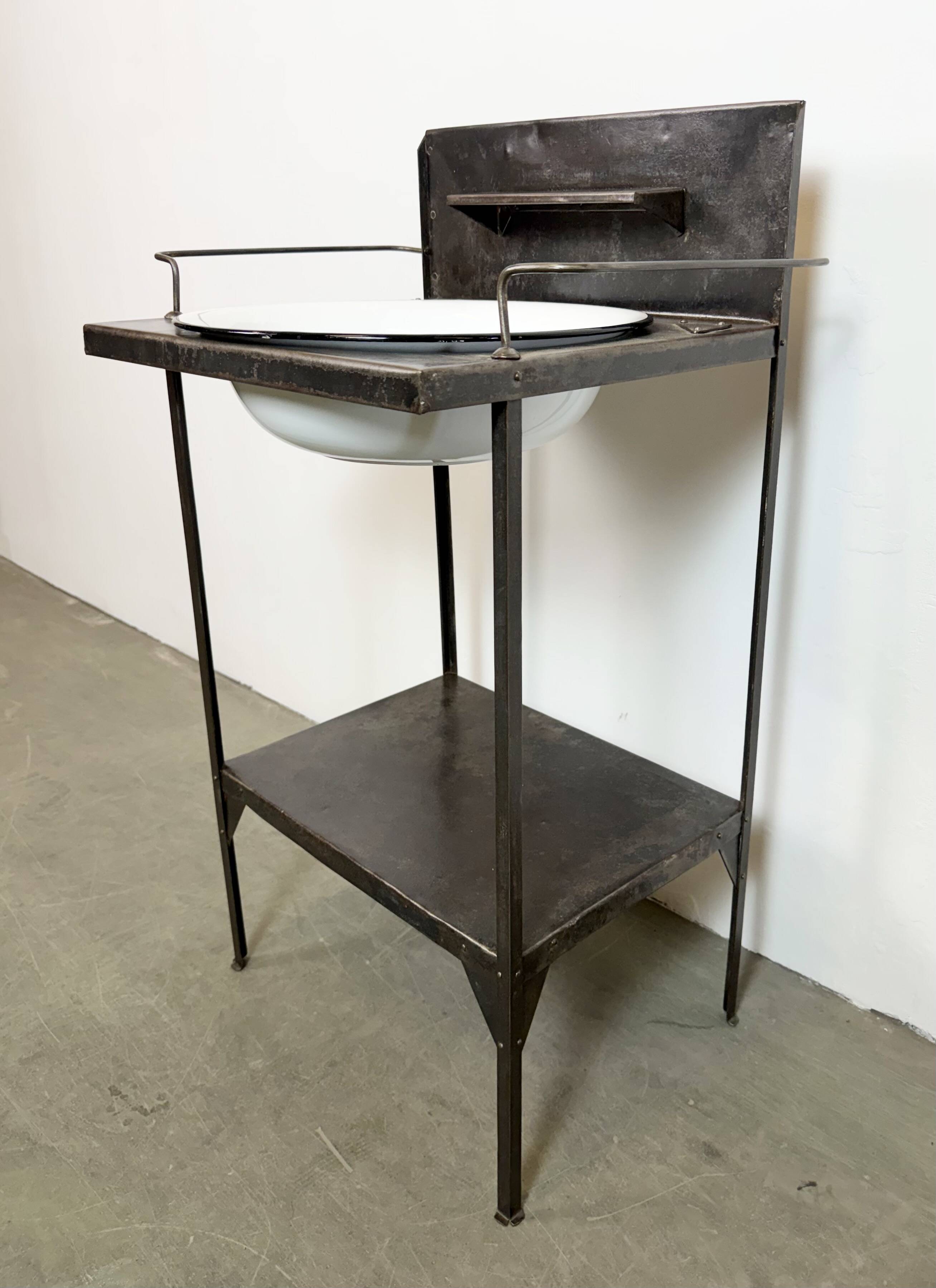 Vintage Industrial Hospital Wash Basin, 1960s