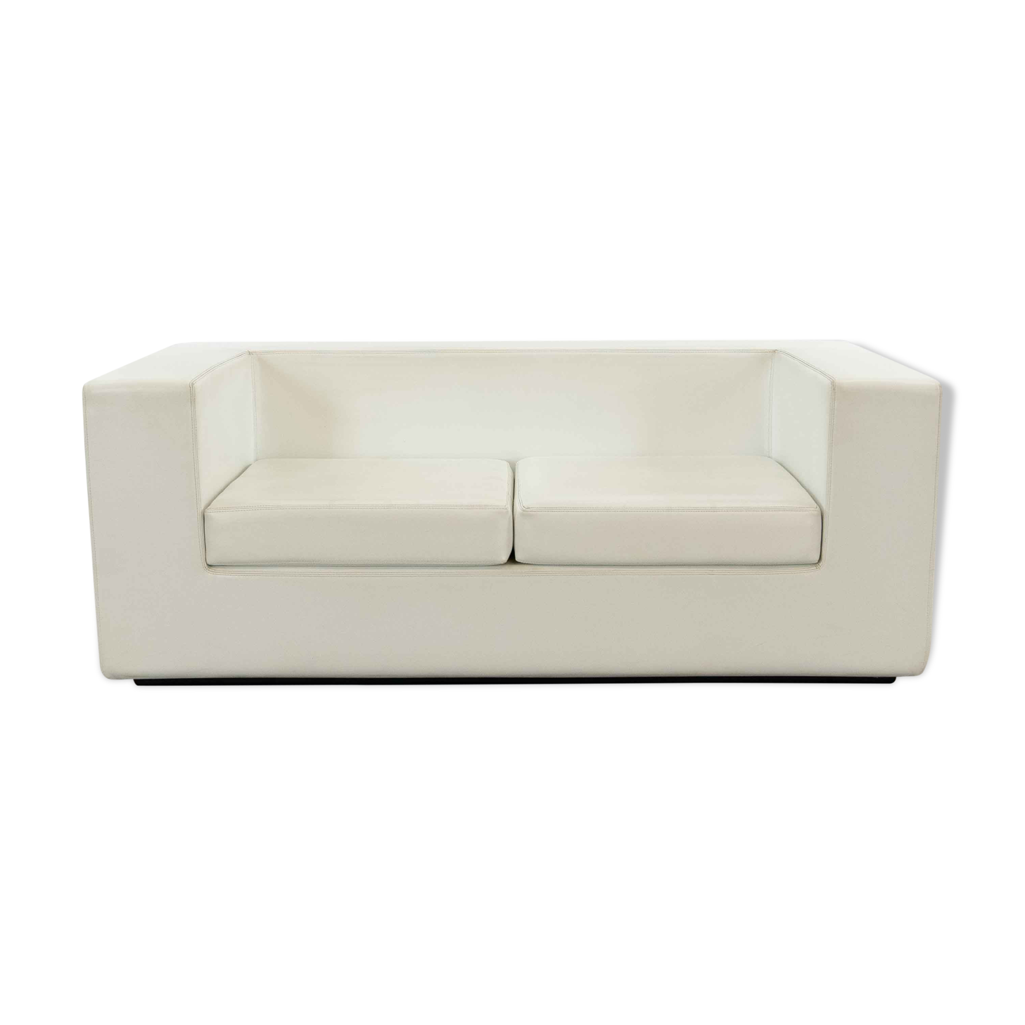Throw Away Sofa by Willie Landels for Zanotta 1965 in white vinyl