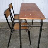 School table and its 2 Mullca chairs from the 60s/70s