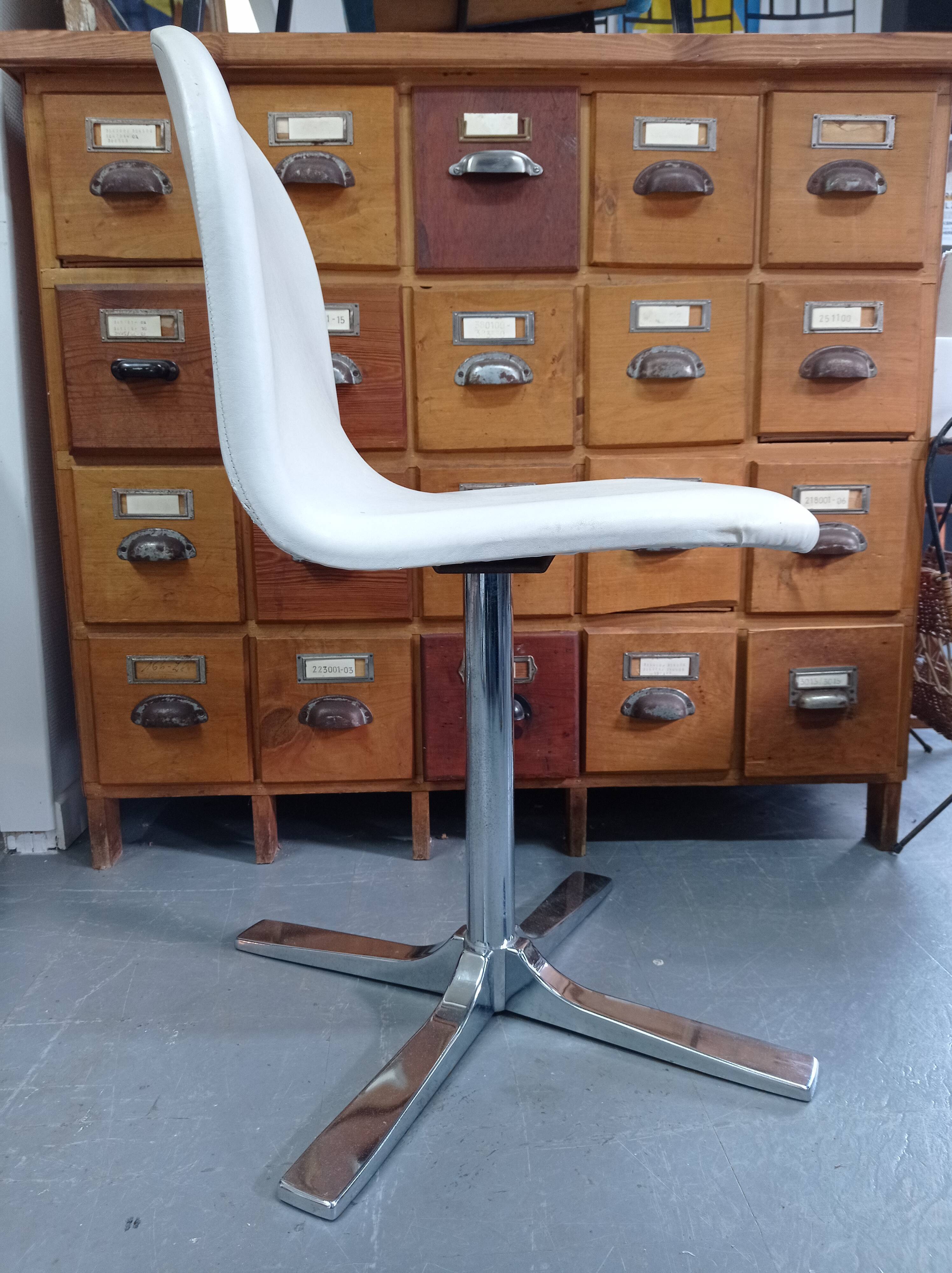 White skai chair