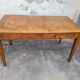 Oak desk table 1950 2 drawers -1m30