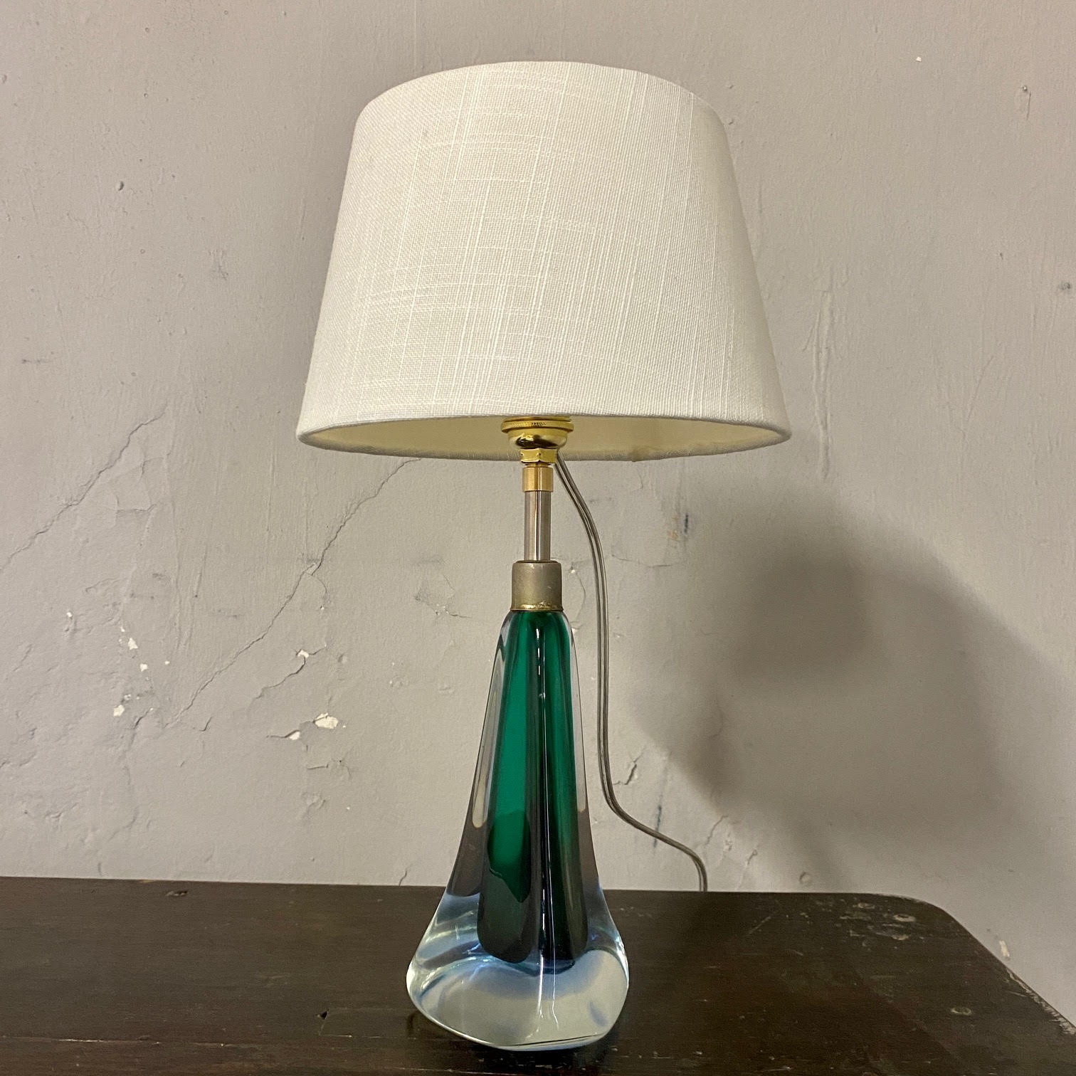 Green Murano lamp in 1960
