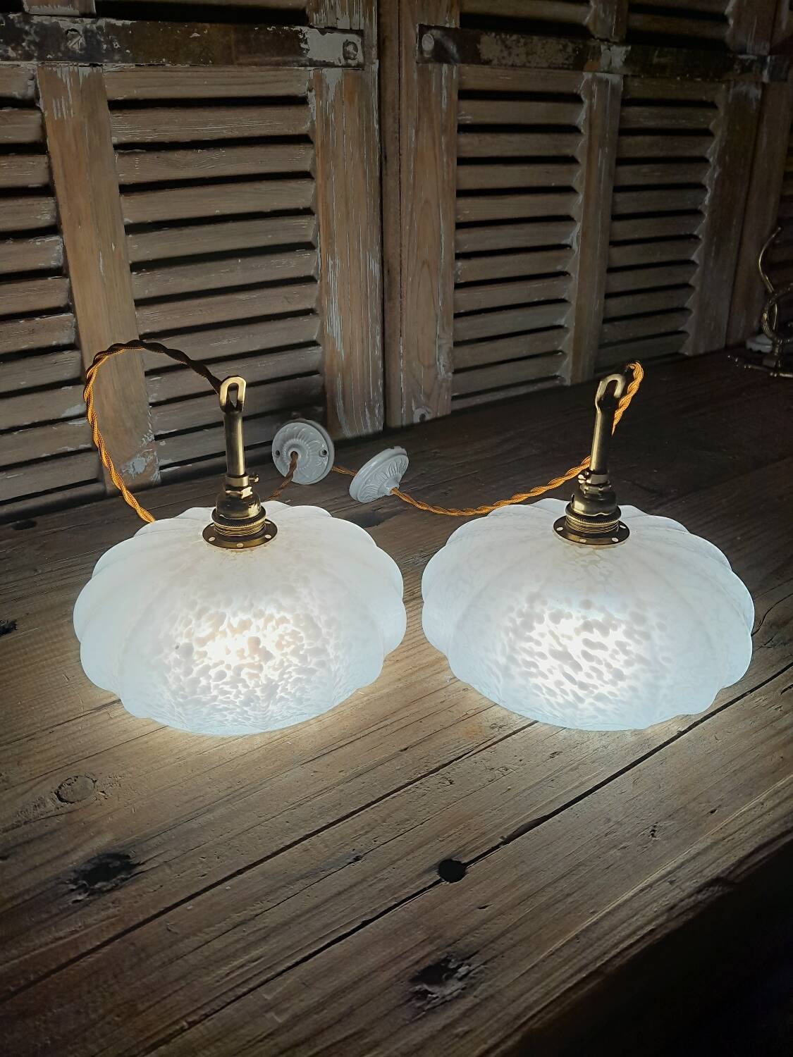 Clichy glass pendant lights