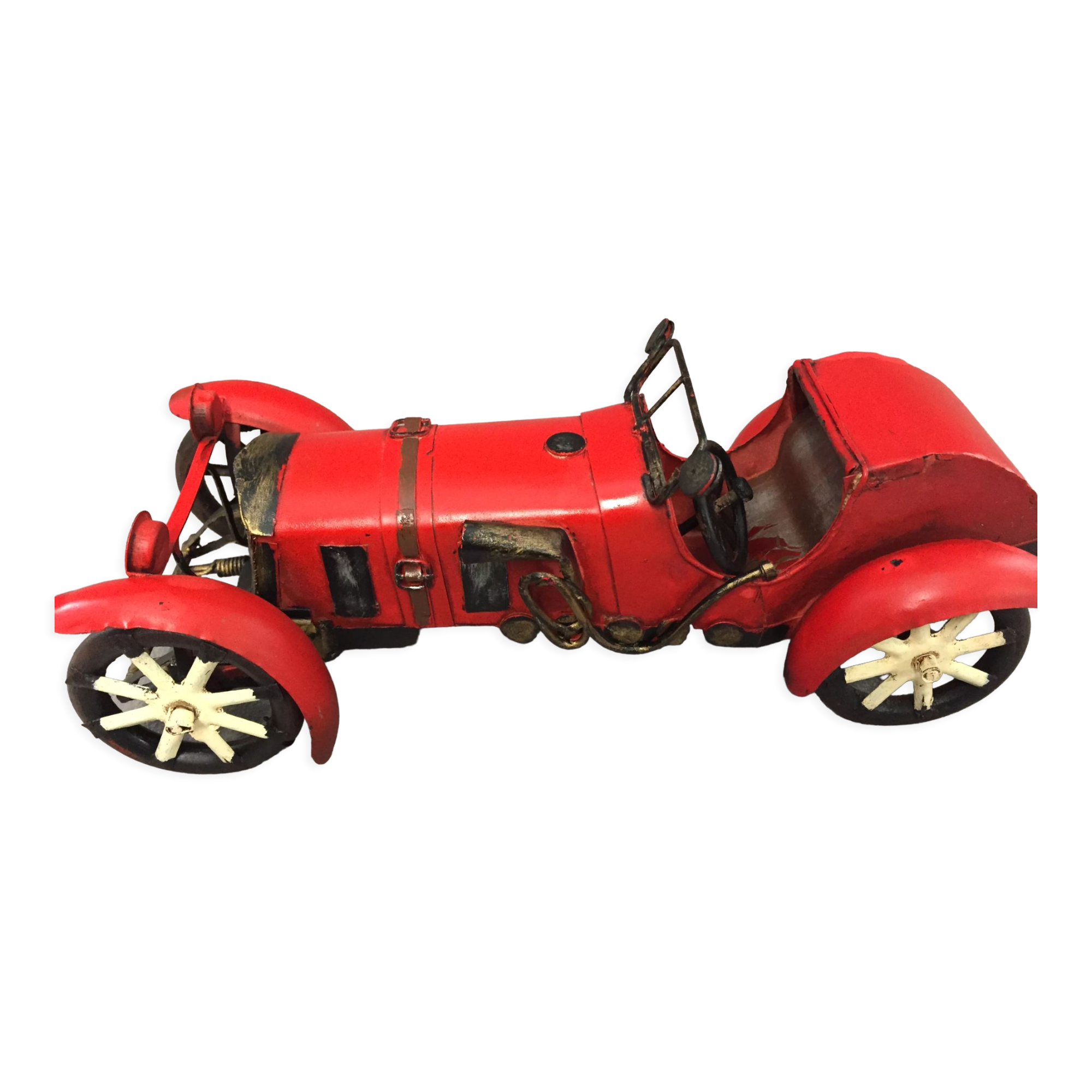Model reproduction car bugatti 1920 metal tin collection