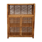 Braided rattan buffet