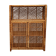Braided rattan buffet