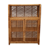 Braided rattan buffet