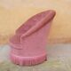 Fauteuil « crapaud » capitonné vintage vieux rose