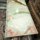 Table basse 1940 noyer et onyx
