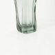 Transparent green Murano glass vase 1960