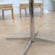 Retro coffee table with a metal base, 1970s.