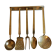Set of brass kitchen utensils. Early XXeme