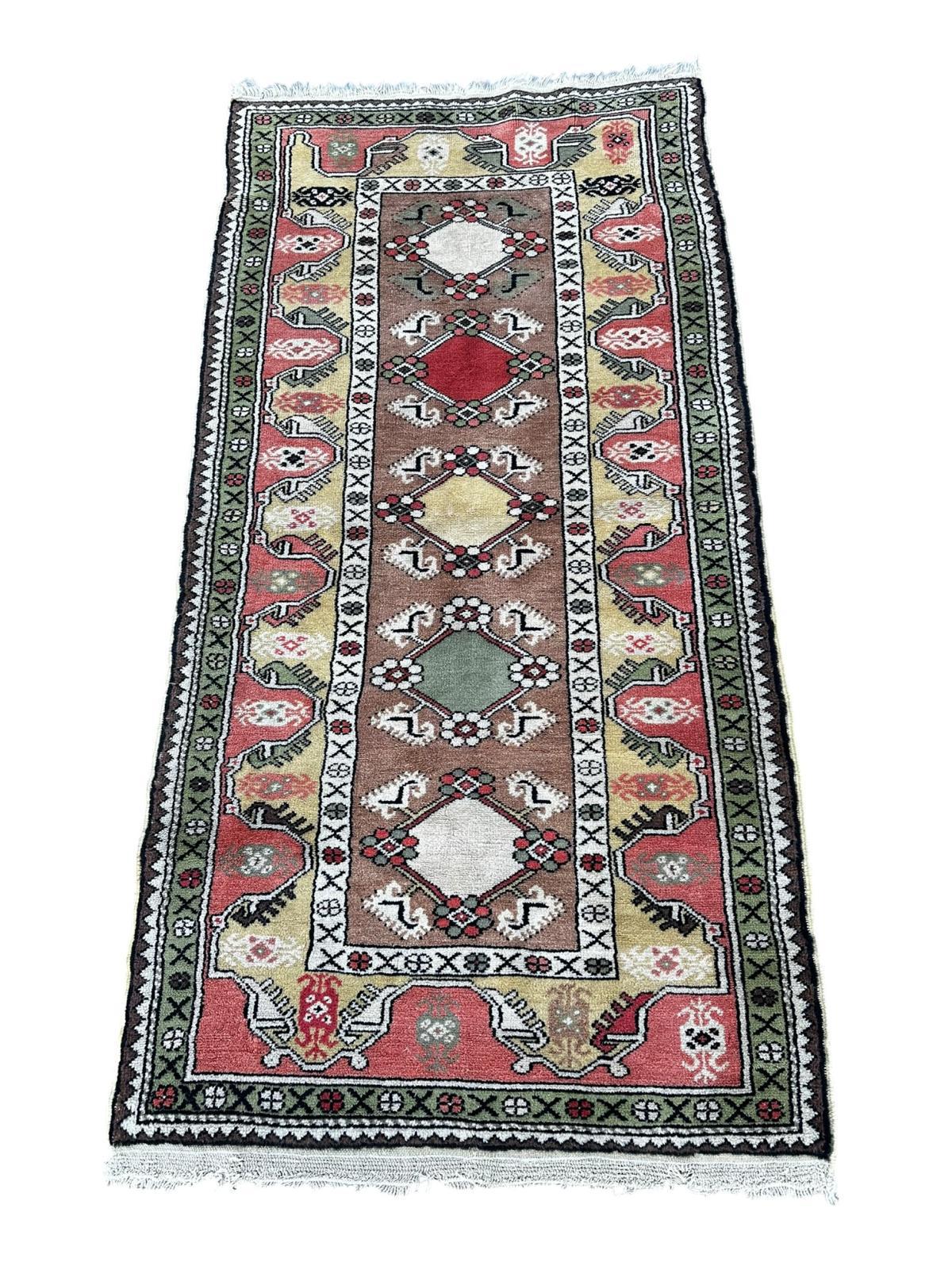 Handmade Turkish rug 2m x 1m