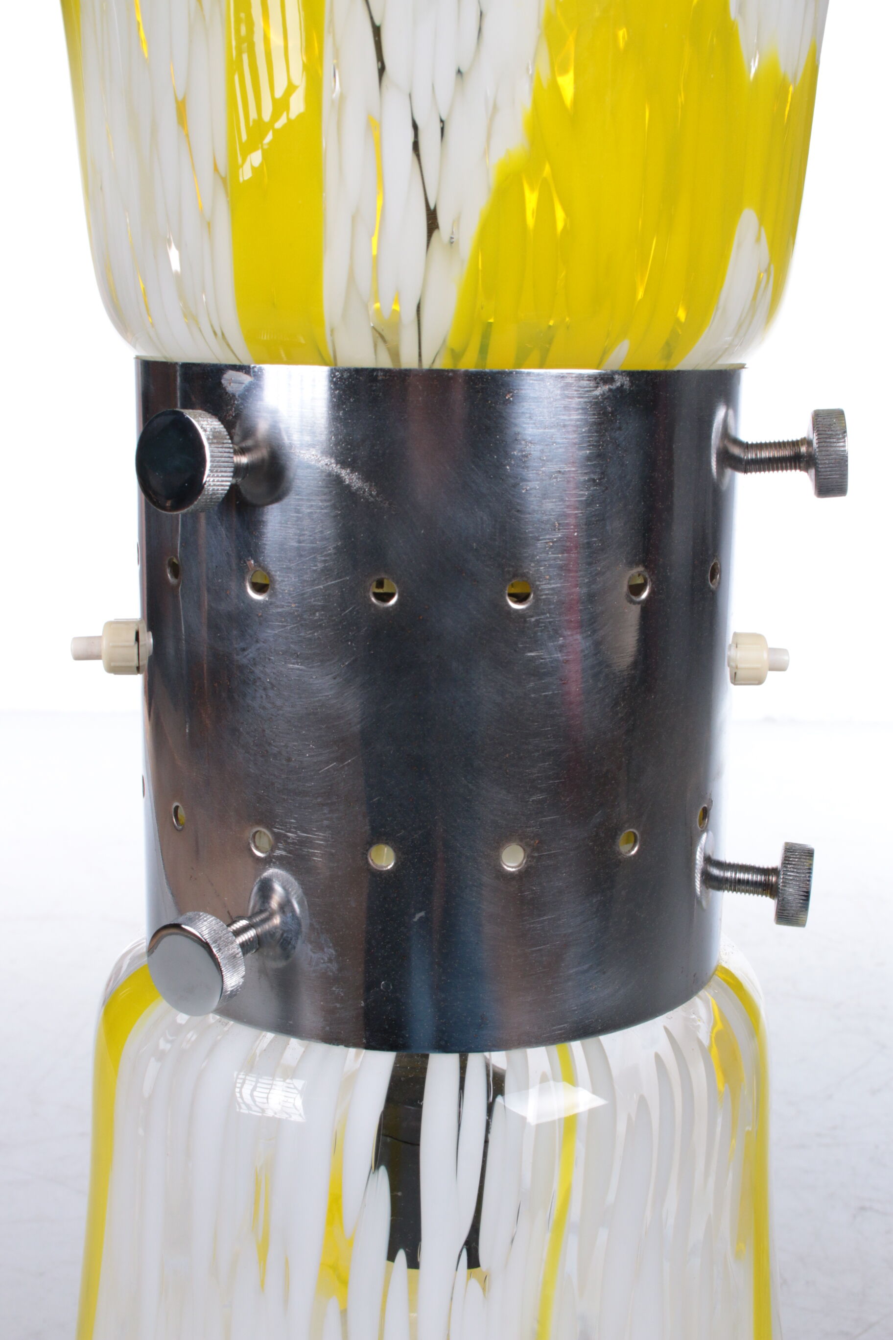 Carlo Nason model Lipstick Design Floor Lamp, Made by Mazzega Italy.