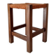 Antique solid oak stool Mountain Chalet