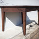 Farm table pear wood, old wood table, table 2 drawers, kitchen, countryside, chalet