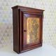 Antique wooden and brass bathroom cabinet 40/50s