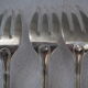 Fish service and its 6 silver-plated metal cutlery in the crossed ribbons model.