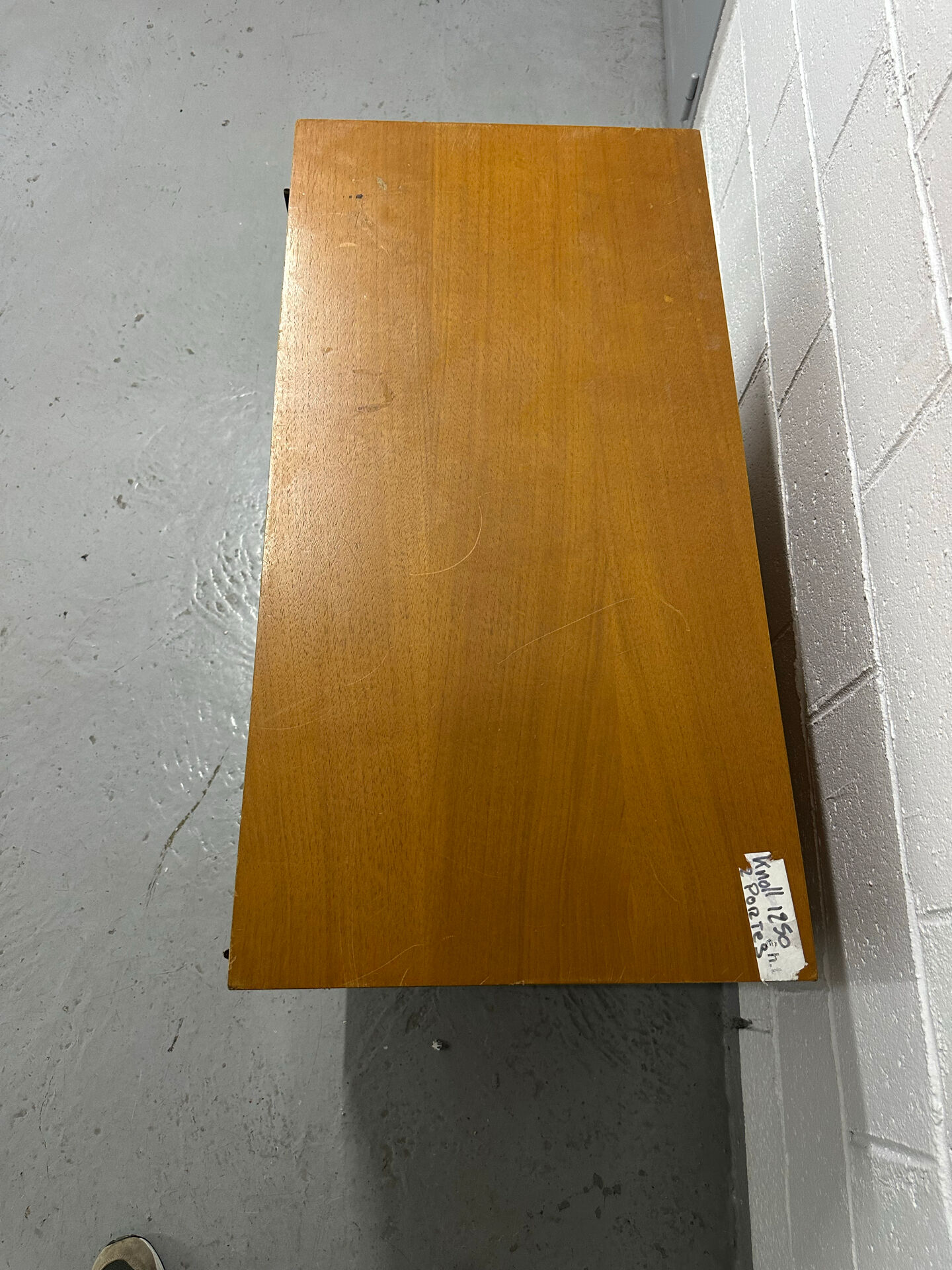 Florence Knoll furniture in teak from the 1970s.