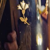 Lunéville roll-shaped vase