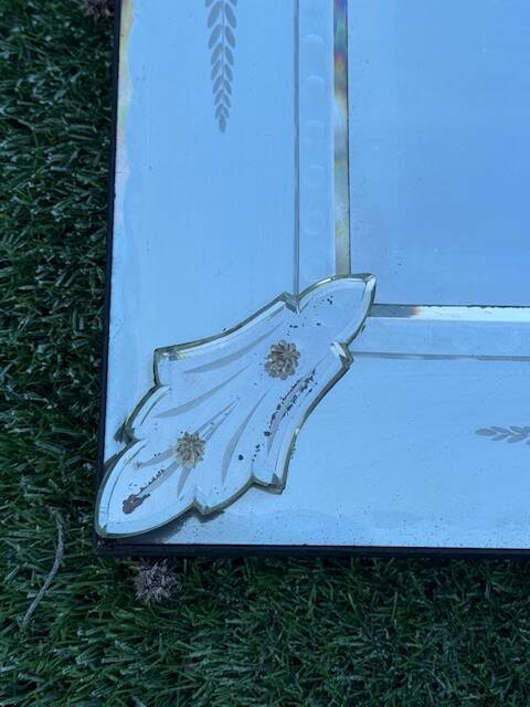 Large murano venice fireplace mirror 1930