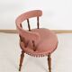 Old velvet armchair, toad style, from the 1950s