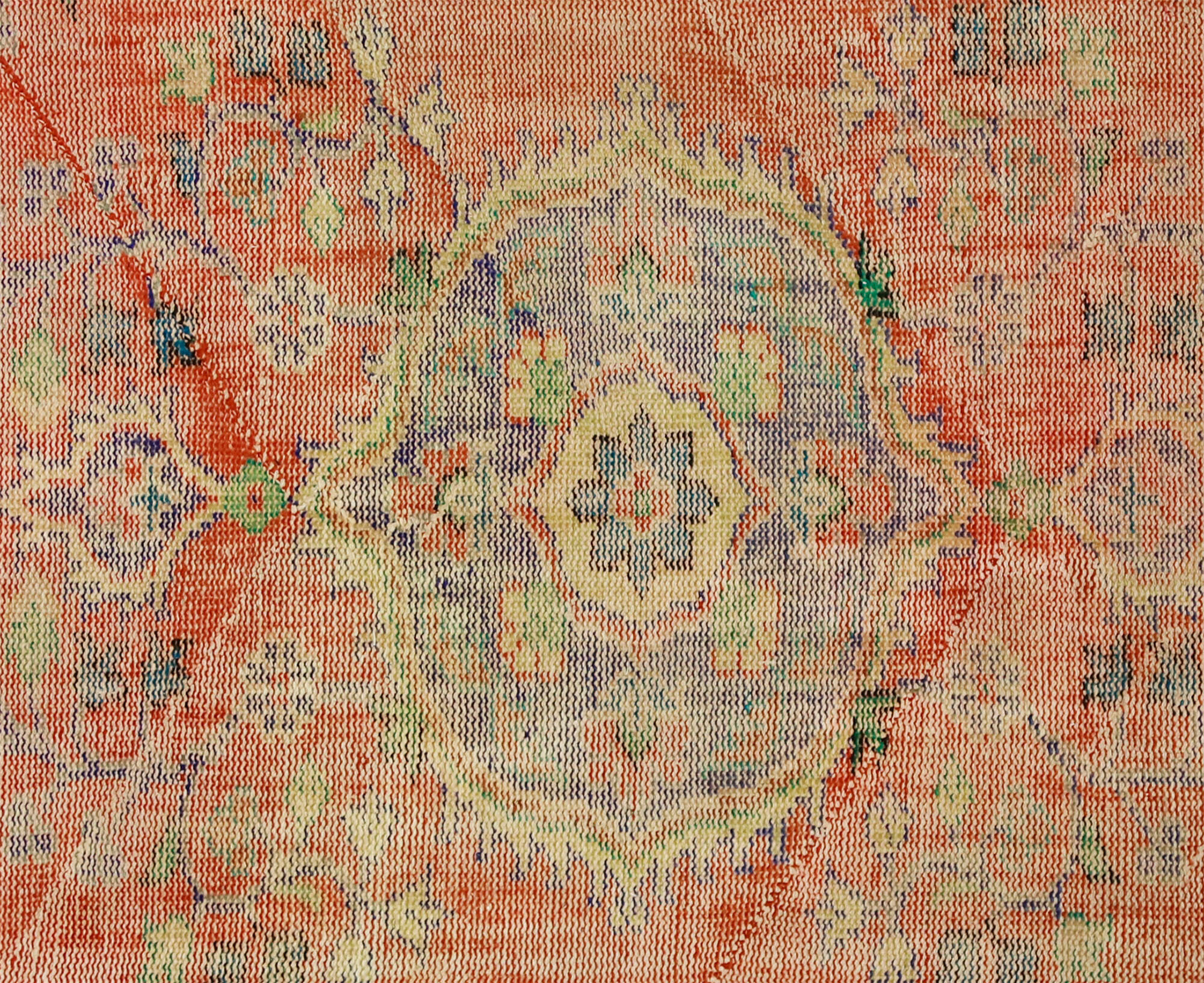 Anatolian handmade vintage rug 255 cm x 164 cm