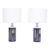 Pair of Royal 7 Midcentury Table Lamps by Ingelise Koefoed for Fog & Mørup