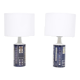 Pair of Royal 7 Midcentury Table Lamps by Ingelise Koefoed for Fog & Mørup