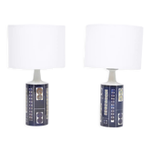 Pair of Royal 7 Midcentury Table Lamps by Ingelise Koefoed for Fog & Mørup