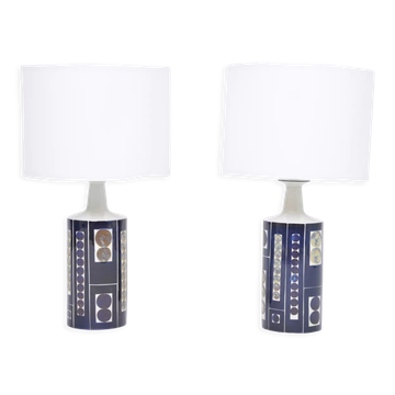Pair of Royal 7 Midcentury Table Lamps by Ingelise Koefoed for Fog & Mørup