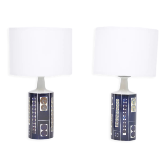 Pair of Royal 7 Midcentury Table Lamps by Ingelise Koefoed for Fog & Mørup