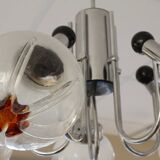 Chandelier with 5 arms of lights, Mazzega style, 1970